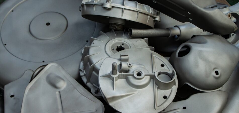 Vintage,lambretta,scooter,metal,parts,after,cleaning,by,vapour,blasting