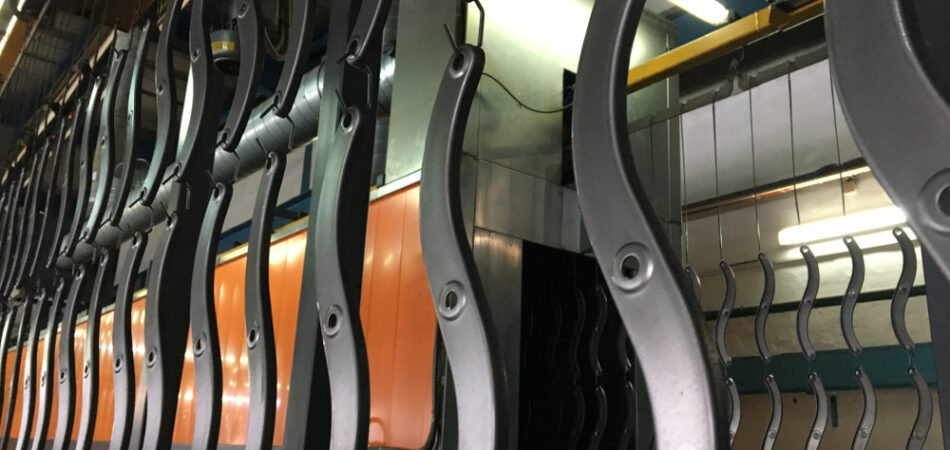 Metal,parts,before,painting.,automatic,powder,coating,metal.