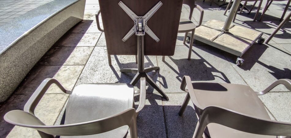 Foldable,tabletop,terrace,tables.,terrace,restaurant,furniture,concept
